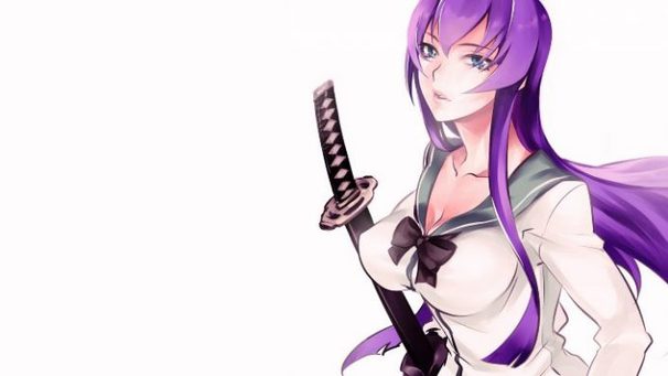 Saeko Busujima cute anime girl